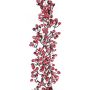 Ghirlanda decorativa con bacche di neve ZENMIR, innevata, rossa, 185cm, Ø25cm
