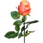 Rosa artificiale SUNJIK, arancione-rosa-giallo, 75 cm