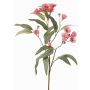 Ramo di eucalipto artificiale WANARA con fiori, rosa, 100cm, Ø2-6cm