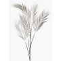 Ramo artificiale di palma dorata LARMO, argento metallizzato, 115 cm