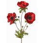 Ramo di anemone in velluto WINFAS, rosso scuro, 75cm, Ø9-11cm