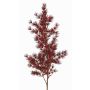 Ramo artificiale di Asparagus umbellatus DIKERNO, rosso bordeaux, 75cm