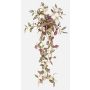 Pianta artificiale Tradescantia zebrina DIHALLO su bastoncino, pendente, verde-lilla, 70 cm
