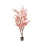 Albero di ciliegio artificiale JANKFUN con fiori, tronco artificiale, rosa, 175 cm