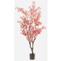 Albero di ciliegio artificiale JANKFUN con fiori, tronco artificiale, rosa, 175 cm