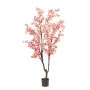 Albero di ciliegio artificiale JANKFUN con fiori, tronco artificiale, rosa, 210 cm