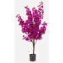 Bougainvillea artificiale JONKFAN con fiori, tronco artificiale, viola, 145 cm