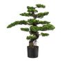 Albero artificiale bonsai pianta del tè KEFIEL con radici, 90 cm