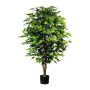 Albero artificiale Ficus Benjamini ARNOMO, tronchi naturali, 150 cm