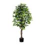 Albero decorativo Ficus Benjamini ONIN, tronchi naturali, 150 cm