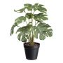 Filodendro Monstera Deliciosa TOCON artificiale in vaso decorativo, 40 cm