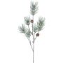 Ramo artificiale pino GRALTO con pigne, ghiacciato, grigio-verde, 70cm