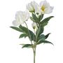 Fiore artificiale Rosa di Natale GLAMOR su stelo, bianco, 30 cm