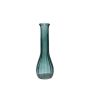 Vaso in vetro ondulato KOSTA, blu petrolio-trasparente, 21,5 cm, Ø 7 cm