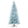 Abete artificiale ARENDAL con neve artificiale, LED, bianco-blu, 225cm, Ø115cm