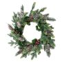 Ghirlanda natalizia artificiale NARVIK, bacche, pigne, verde-rosso, Ø50cm