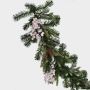 Ghirlanda invernale artificiale NAMSOS, bacche, pigne, LED, 180cm, Ø35cm