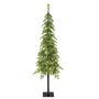 Albero di abete artificiale a fusto alto MOLDE DELUXE, LED, 120cm, Ø20cm