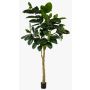 Albero della gomma artificiale BAKWEN, tronco artificiale, verde, 300 cm
