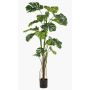 Pianta artificiale Philodendron monstera deliciosa TANIESO, tronco artificiale, radici aeree, 180 cm