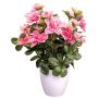 Fiore artificiale Azalea FRALVI in vaso decorativo, rosa, 26 cm