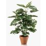 Pianta artificiale Philodendron monstera deliciosa HINAGIKU in vaso di terracotta, 65 cm