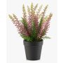 Erica artificiale ELSAWO in vaso decorativo, crossdoor, viola, 30 cm