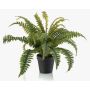 Pianta artificiale felce ALSAWO in vaso decorativo, verde, 45 cm