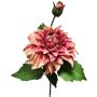Fiore artificiale dalia WERNYT, rosa albicocca, 45 cm