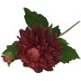 Fiore artificiale dalia WERNYT, rosso bordeaux, 45 cm