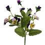 Fiore artificiale decorativo Pansy BAHNY su bastoncino, viola-bianco, 22 cm
