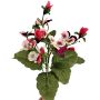 Fiore artificiale decorativo Pansé BAHNY su bastoncino, rosa-bianco, 22 cm