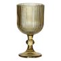 Calice da vino GENOVEFA con scanalature, ambra-trasparente, 16cm, Ø9cm