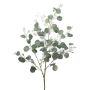 Ramo artificiale eucalipto VROSTI con fiori, grigio-verde, 85cm