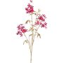 Ramo decorativo albero delle fiamme KONEE con fiori, rosso-oro, 80 cm