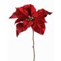 Poinsettia di velluto SHEBA, rosso, 55cm, Ø21cm