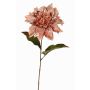 Dahlia di velluto MINBU, salmone, 60cm, Ø17cm