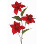 Ramo di poinsettia di velluto TONZI, rosso, 80cm, Ø15cm