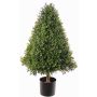 Piramide di bosso artificiale TOM, zona trasversale, tronco reale, 90cm