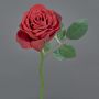 Rosa artificiale NIKOLETA, rosso, 30cm, Ø12cm