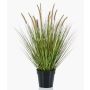 Erba di pennisetum artificiale YWAIN con pannocchie, beige-verde, 70cm