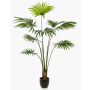 Palma artificiale Livistona rotundifolia FAVIOLA in vaso decorativo, 160cm