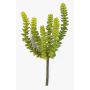 Crassula Perforata artificiale FULU su stelo, verde, 15cm