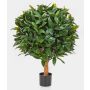 Palla di alloro artificiale LARAWAG, tronco naturale, zona trasversale, 70cm