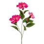 Ramo di ibisco artificiale AMADOU con fiori, rosa, 80cm