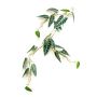 Ghirlanda finta di alocasia sanderiana SEISHIN, verde-bianco, 110cm