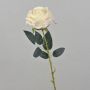 Rosa artificiale ELEAZAR, crema-albicocca, 65cm, Ø9cm