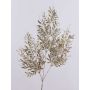 Ramo di sorbo artificiale CAZENAC, frutti, glitter, champagne, 75cm
