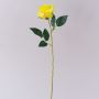 Rosa artificiale SEENSA, giallo, 60cm, Ø7cm