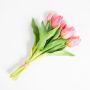 Mazzo di tulipani artificiali LEANA, rosa, 30cm, Ø20cm